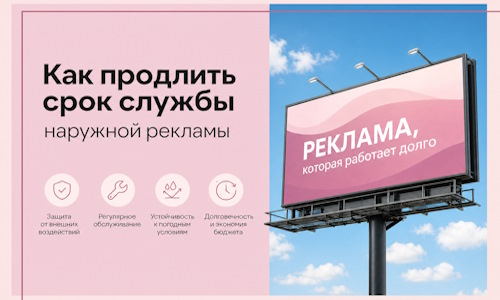 Как продлить срок службы наружной рекламы в Нефтекамске